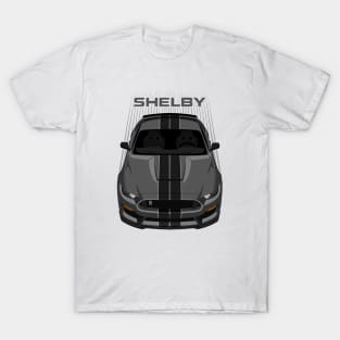 Ford Mustang Shelby GT350 2015 - 2020 - Magnetic Grey - Black Stripes T-Shirt